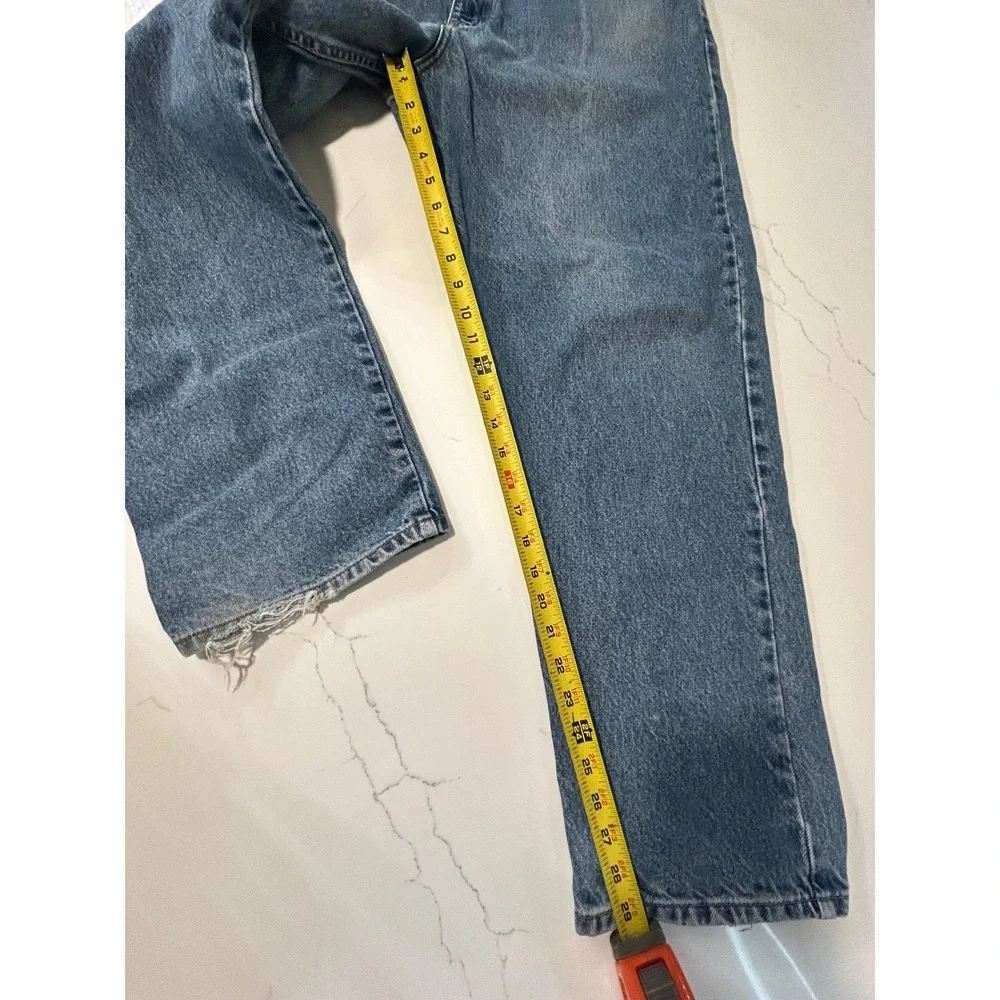 Polo Jeans Co Ralph Lauren Mens 38x30 Relaxed Fit Distressed Blue Denim Jeans